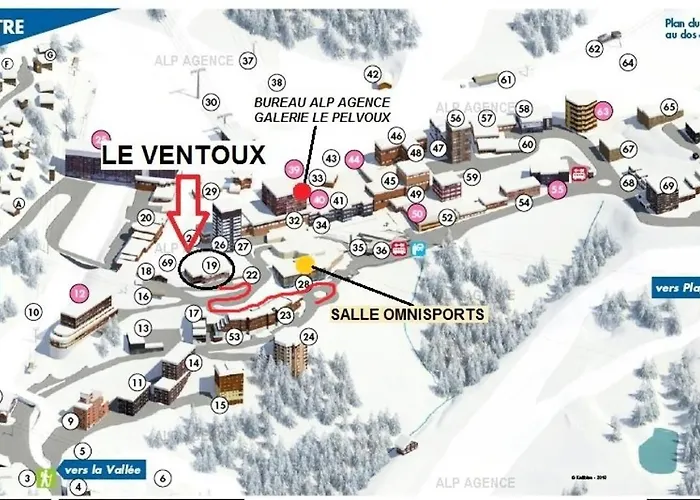Le Ventoux - 3 Pieces 6/7 Pers - Wifi - Le Ventoux - 201ve - Plagne Centre Mae-9054 *